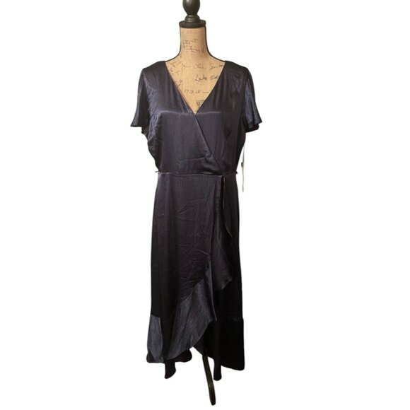 Nicole Miller Faux Wrap‎ Dress - Picture 1 of 7